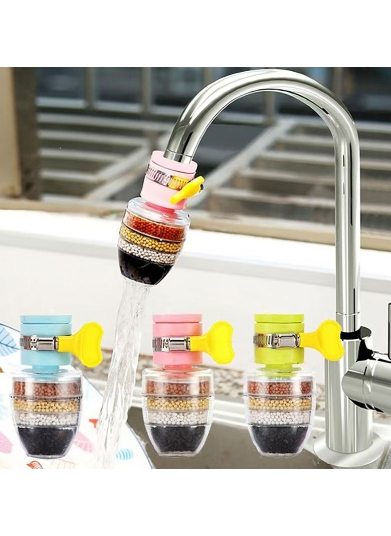 3-Piece 6-Layer Faucet Filter Set