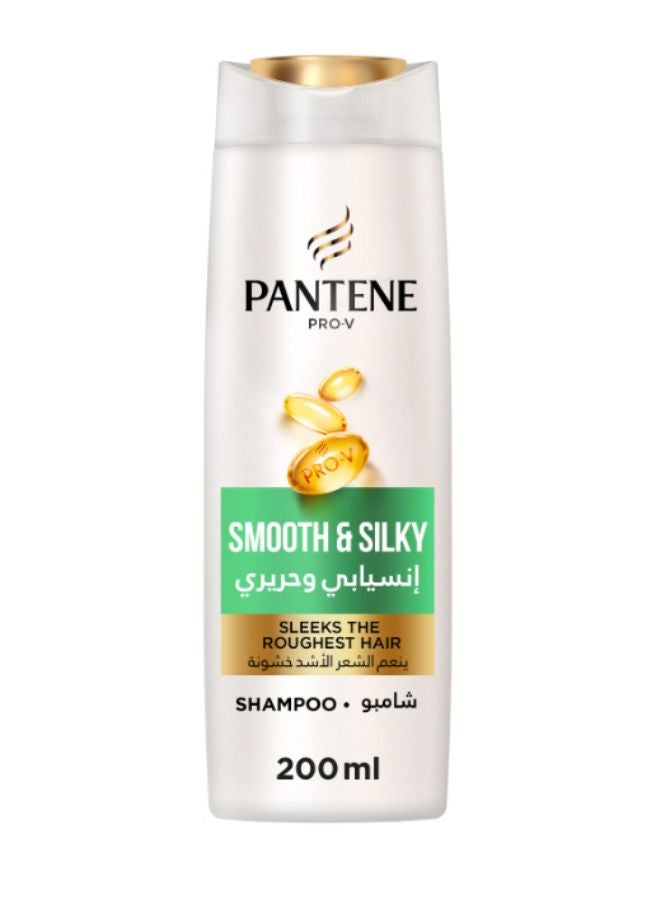 Pro-V Smooth And Silky Shampoo Sleeks Roughest Hair 200ml