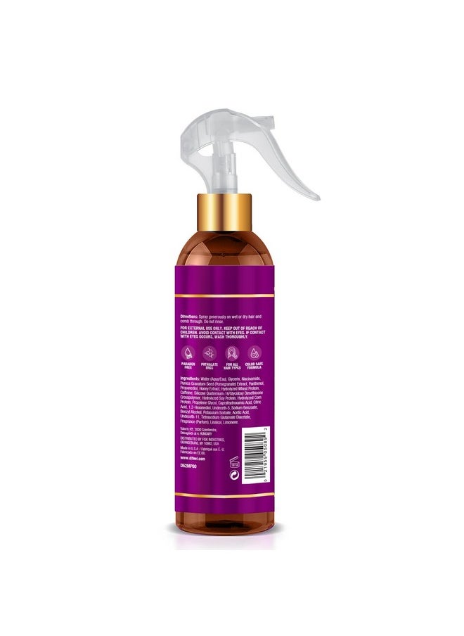 Pomegranate & Manuka Honey Leave-In Conditioning Spray 8 Oz. - Leave In Conditioner For Dry, Damaged Hair, Strengthens, Adds Moisture And Stimulates Growth