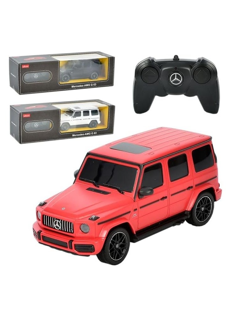 Mercedes-AMG G 63 1:24 Scale Remote Control Car - Red Color, 2.4GHz Full Function, for Kids Age 6+