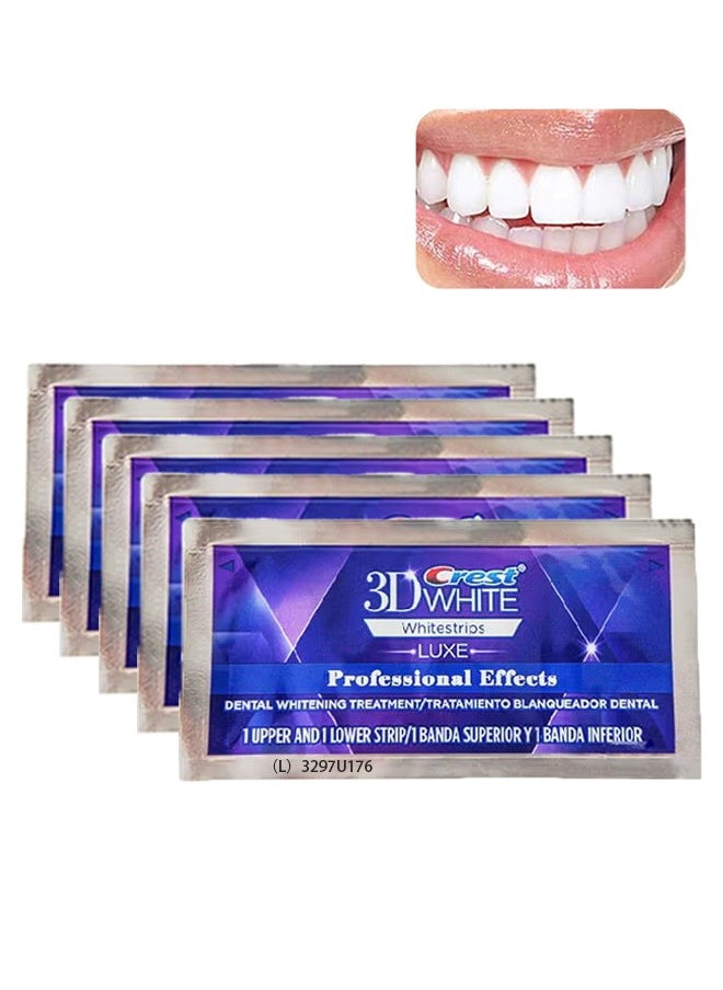 5 Pairs 10 Piece 3D Whitestrips LUXE Professional Effects Advanced Seal, 3D Teeth Whitening Kit, Dental Whitening Treatment, Home Dental Whitening Kit, Oral Hygiene Care Strip