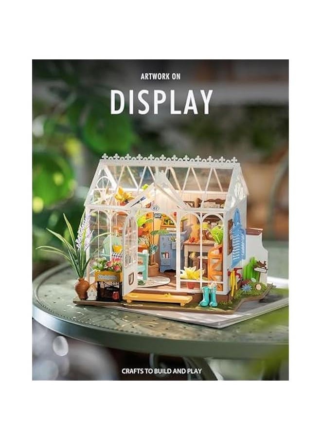 DIY Miniature Dollhouse Kit, Build 9.6 Greenhouse Diorama Kit Building Set with LED Room Hobby Craft for Aduls Uniue Gifts for Teens (Dreamy Garden)