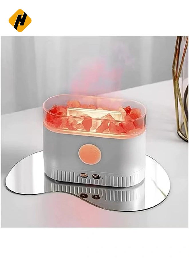 Salt Lamp Essential Oil Diffuser with 7-Color LED Lights – Ultrasonic Humidifier & Aromatherapy Diffuser (200ML)