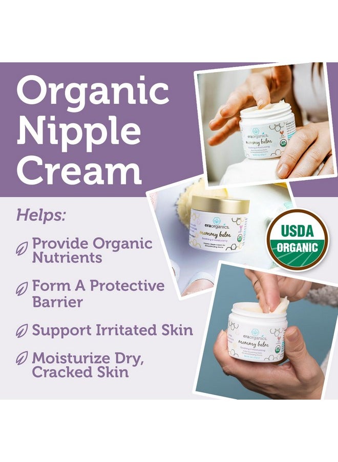 Soothing Nipple Butter Breastfeeding Cream - Calming And Moisturizing For Chapped, Sensitive Skin - Usda Organic Nipple Cream For Breastfeeding - Baby Friendly Organic Nipple Balm