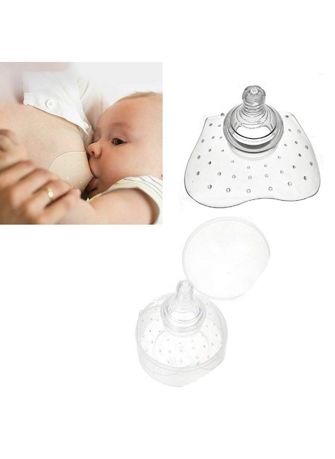 Nipple Shield Contact Nippleshield For Breastfeeding With Latch Difficulties Or Flat Or Inverted Nipples, Non-Toxic (1 Pack)