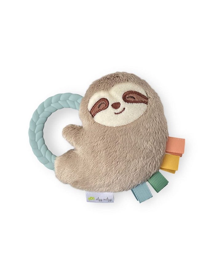 - Ritzy Rattle Pal With Teether - Baby Teething Toy Features A Minky Plush Character, Gentle Rattle Sound & Soft Teether Toy For Newborn (Sloth)