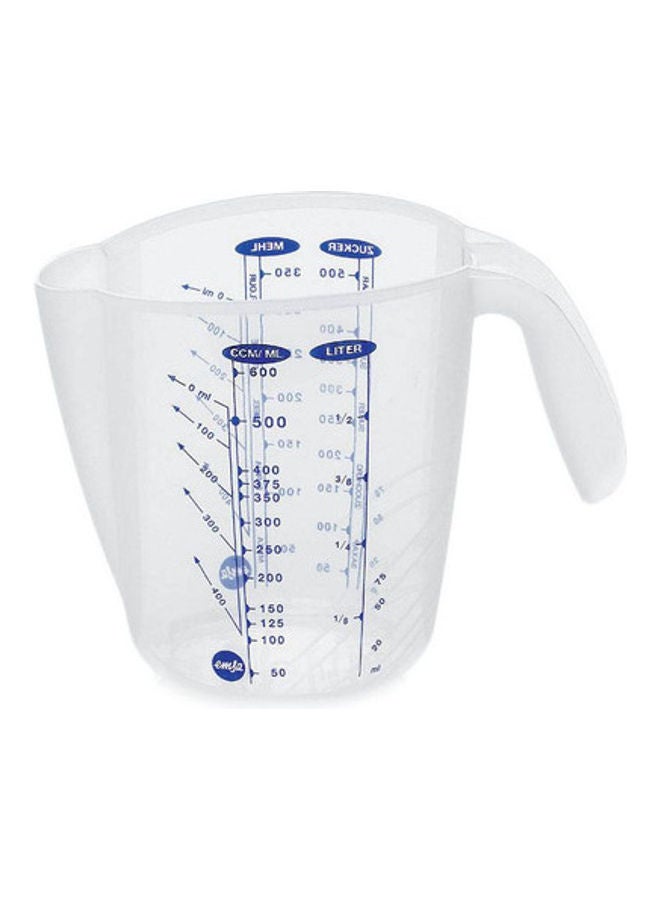 Superline Measuring Jug Transparent/Blue 16.2x9.5x13cm