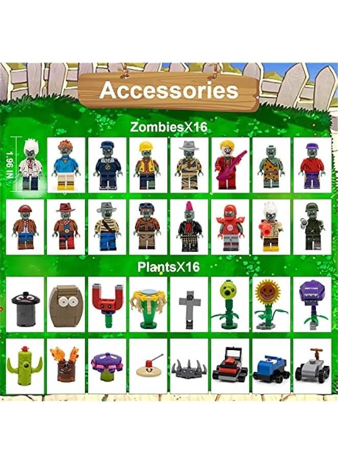 Plants and Zombies Toys vs PVZ Assembly Toys Action Figures Set Great Gifts for Kids and Fans,Birthday and Party (678 pcs)