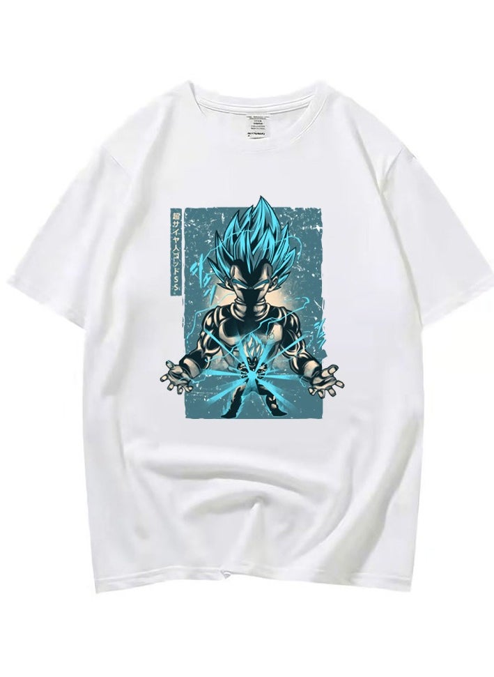 New Casual Loose Short Sleeved Pure Cotton T-shirt