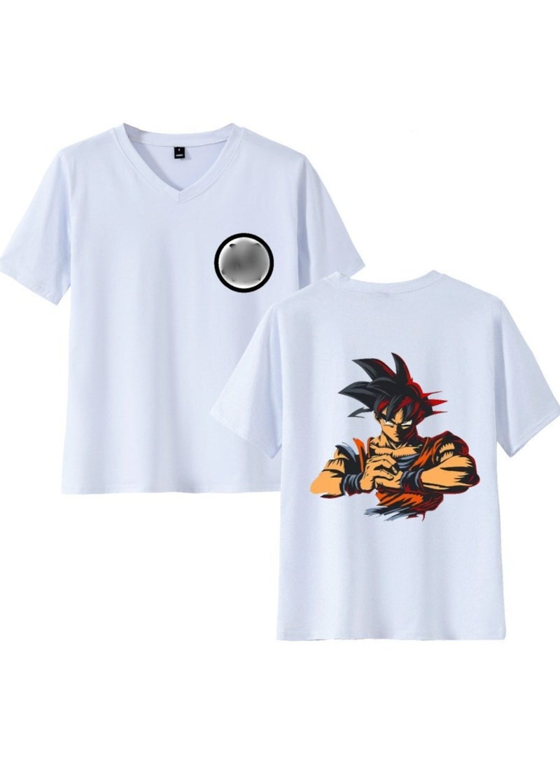 New Printed Anime Dragon Ball Loose Casual Short Sleeve