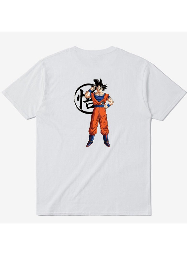 New Dragon Ball Sun Wukong Printed Round Neck Loose Cotton Short Sleeve