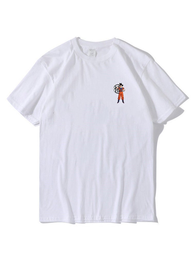New Dragon Ball Sun Wukong Printed Round Neck Loose Cotton Short Sleeve
