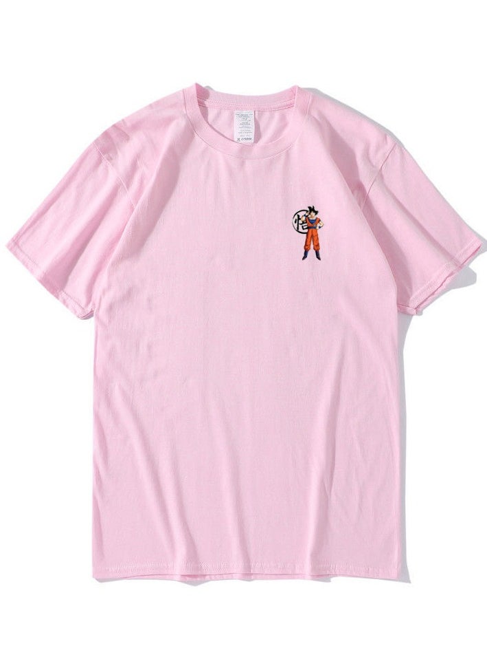 New Dragon Ball Sun Wukong Printed Round Neck Loose Cotton Short Sleeve