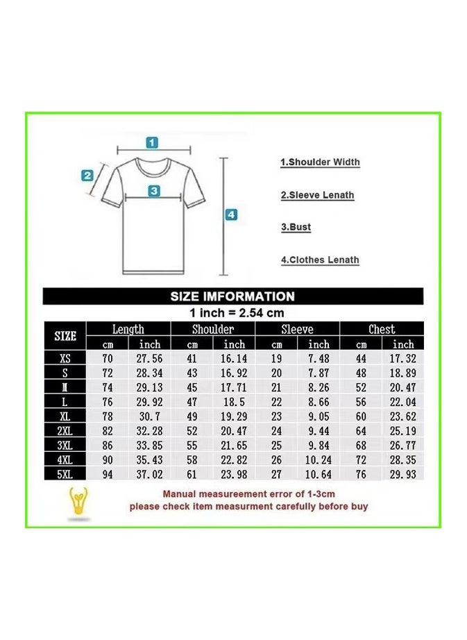 Dragon Ball Cartoon Printed Loose Round Neck Short Sleeved T-shirt