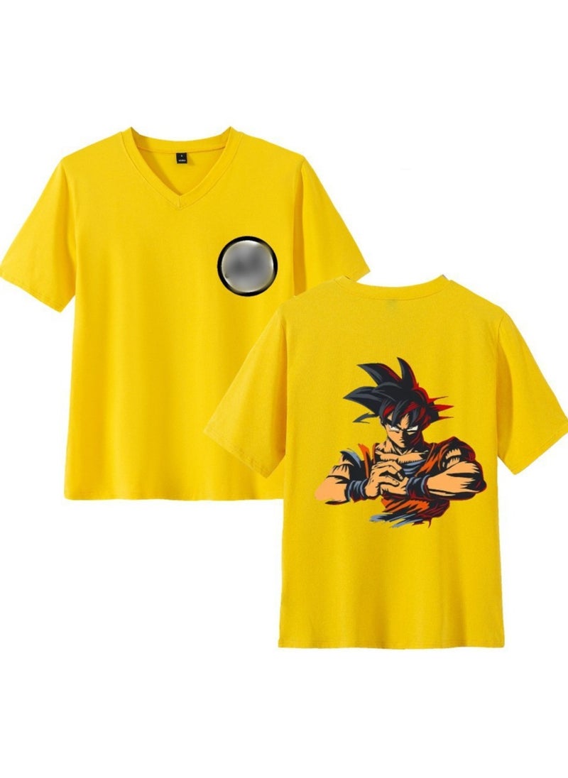 New Printed Anime Dragon Ball Loose Casual Short Sleeve