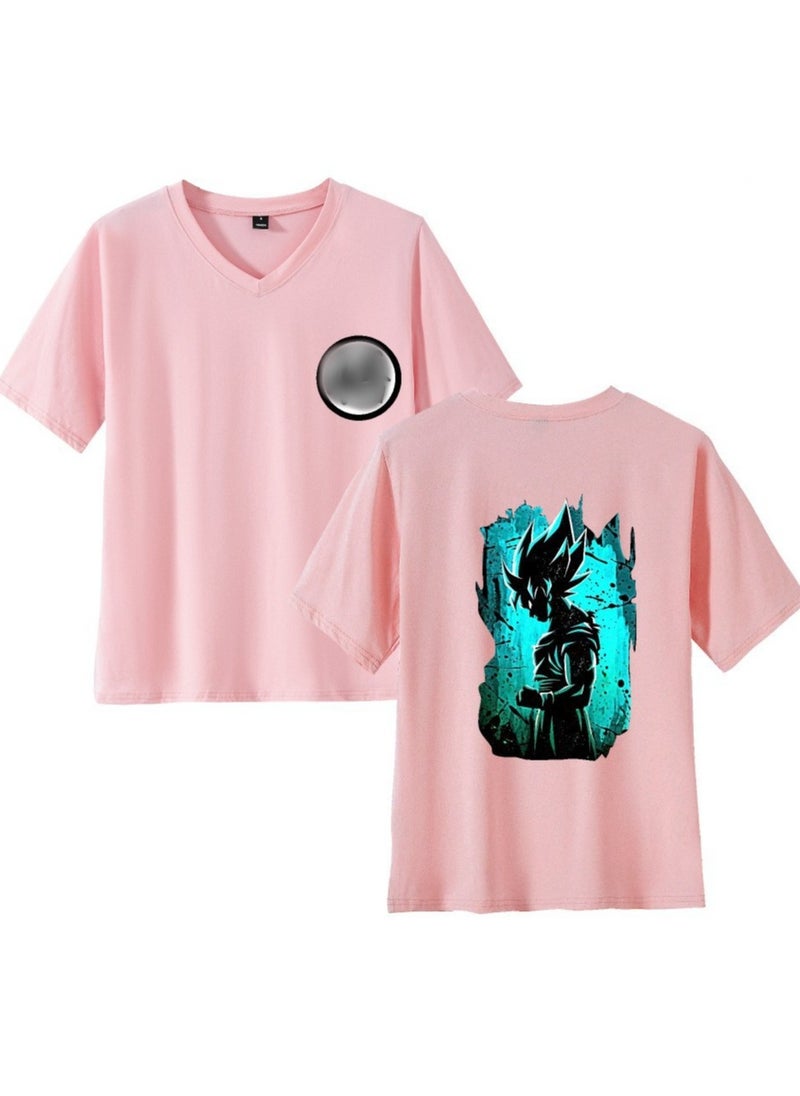 New Printed Anime Dragon Ball Loose Casual Short Sleeve