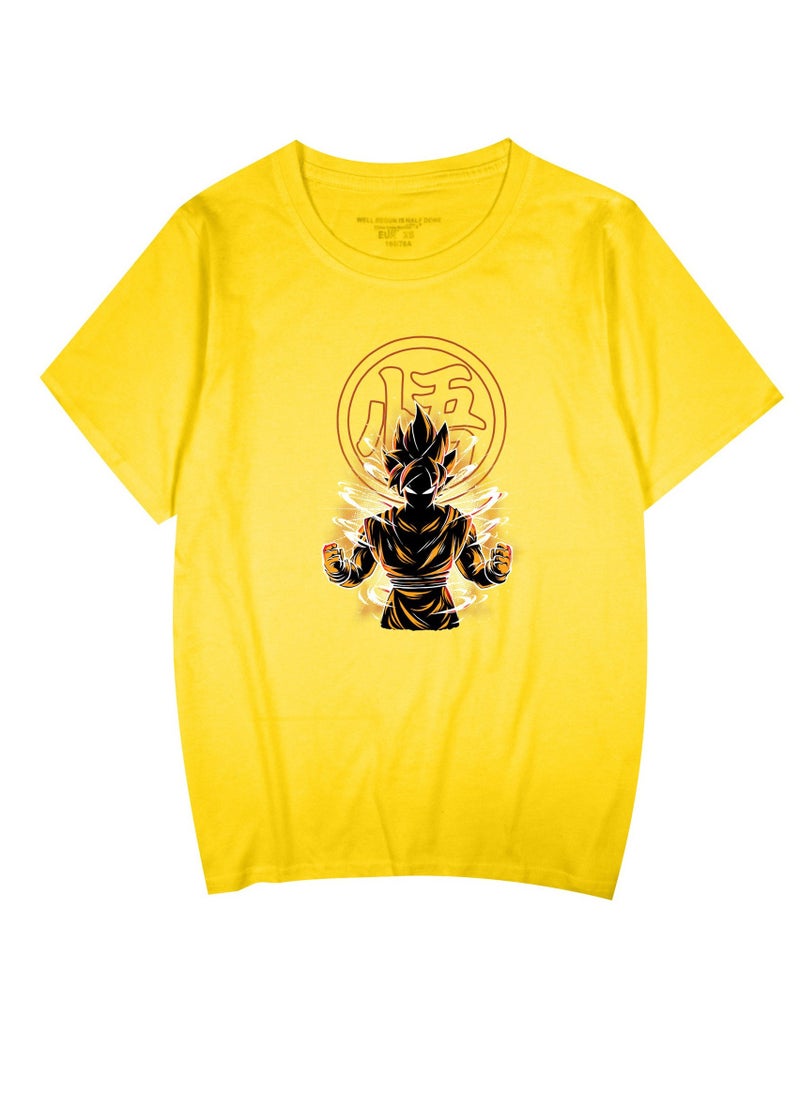 Dragon Ball Sun Wukong Casual Loose Cotton Short Sleeved Shirt