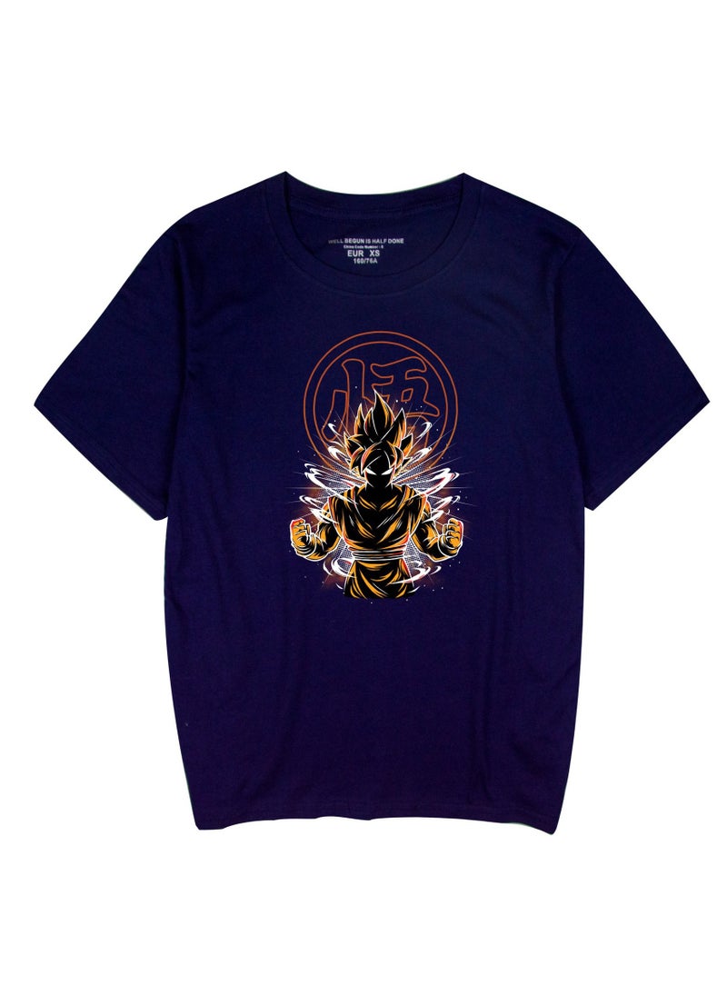 Dragon Ball Sun Wukong Casual Loose Cotton Short Sleeved Shirt