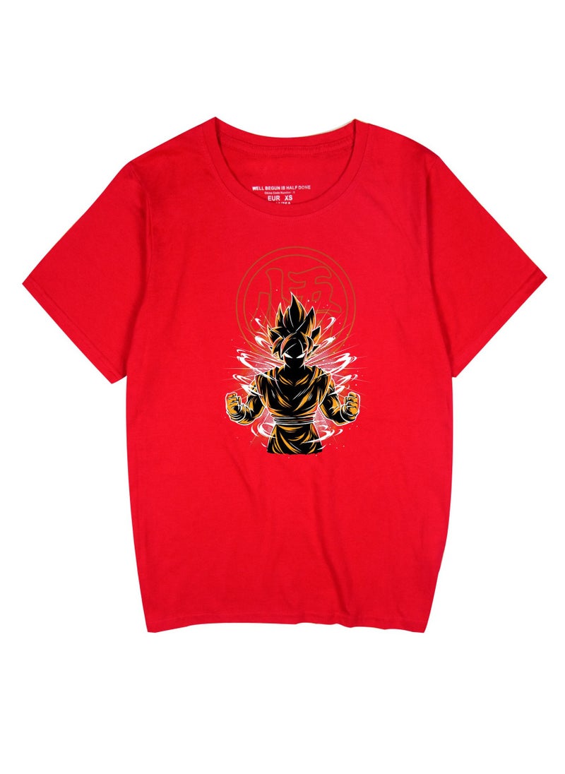 Dragon Ball Sun Wukong Casual Loose Cotton Short Sleeved Shirt