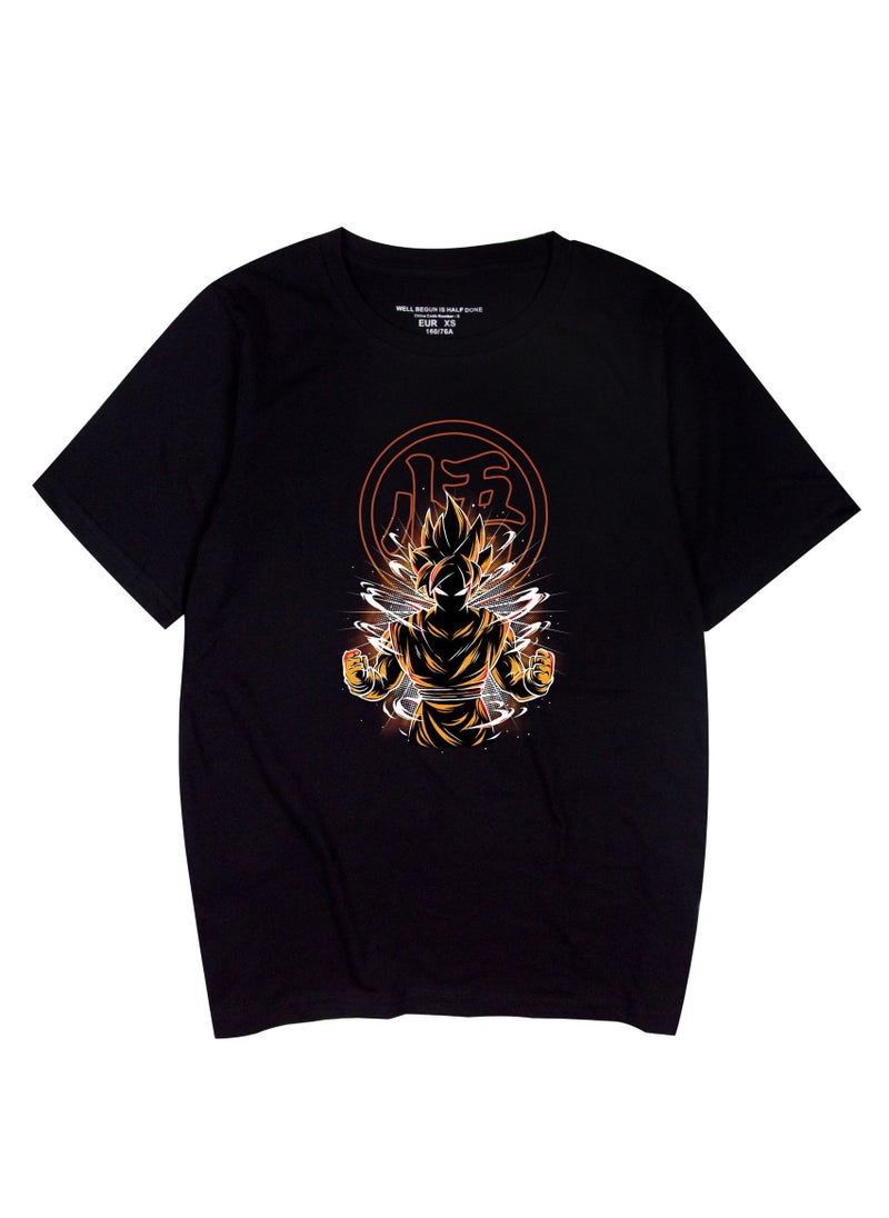 Dragon Ball Sun Wukong Casual Loose Cotton Short Sleeved Shirt