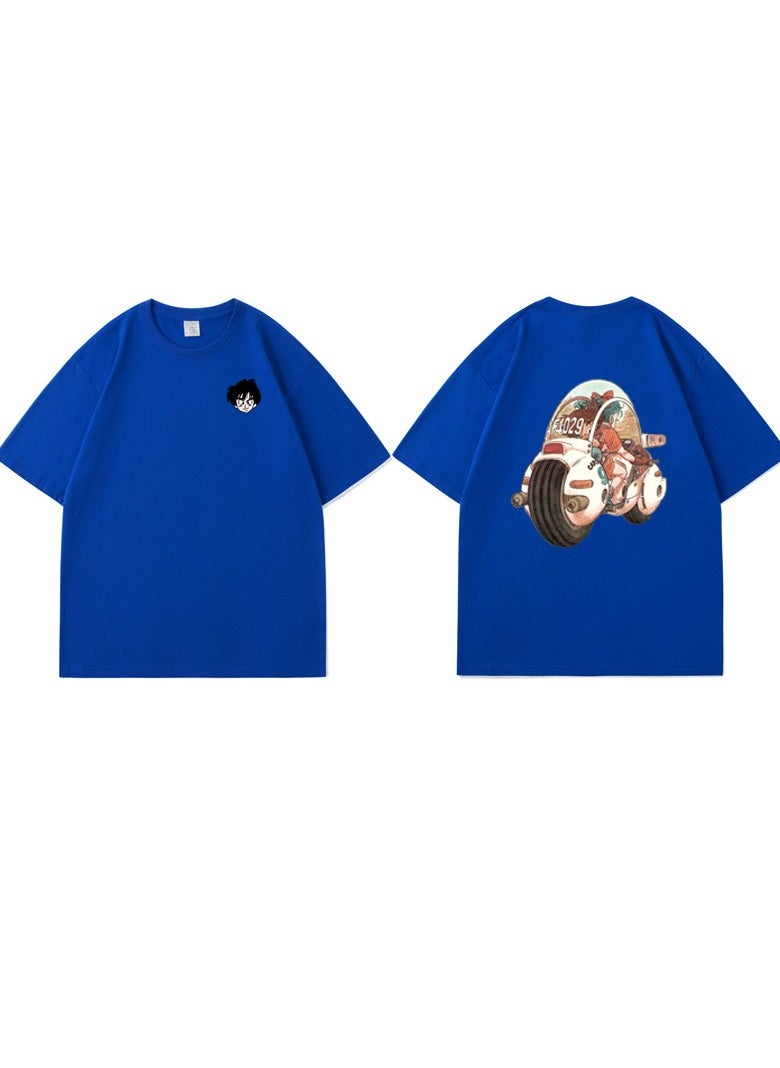 Summer Dragon Ball Casual Loose Pure Cotton Round Neck T-shirt