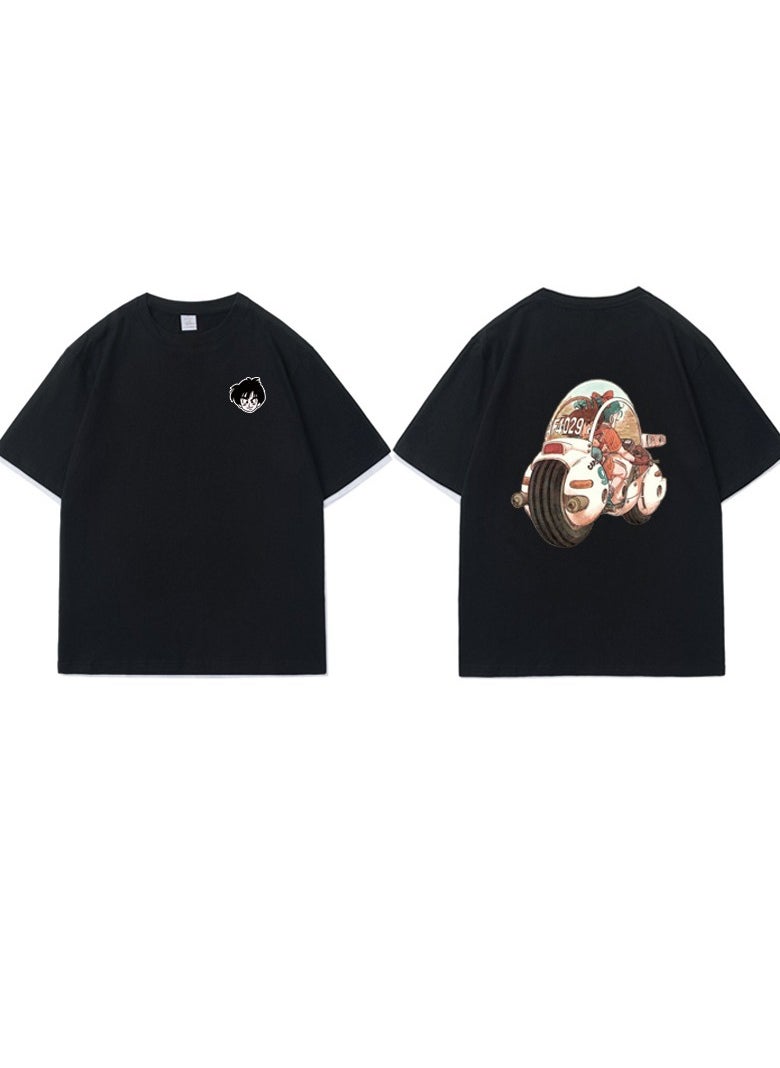 Summer Dragon Ball Casual Loose Pure Cotton Round Neck T-shirt