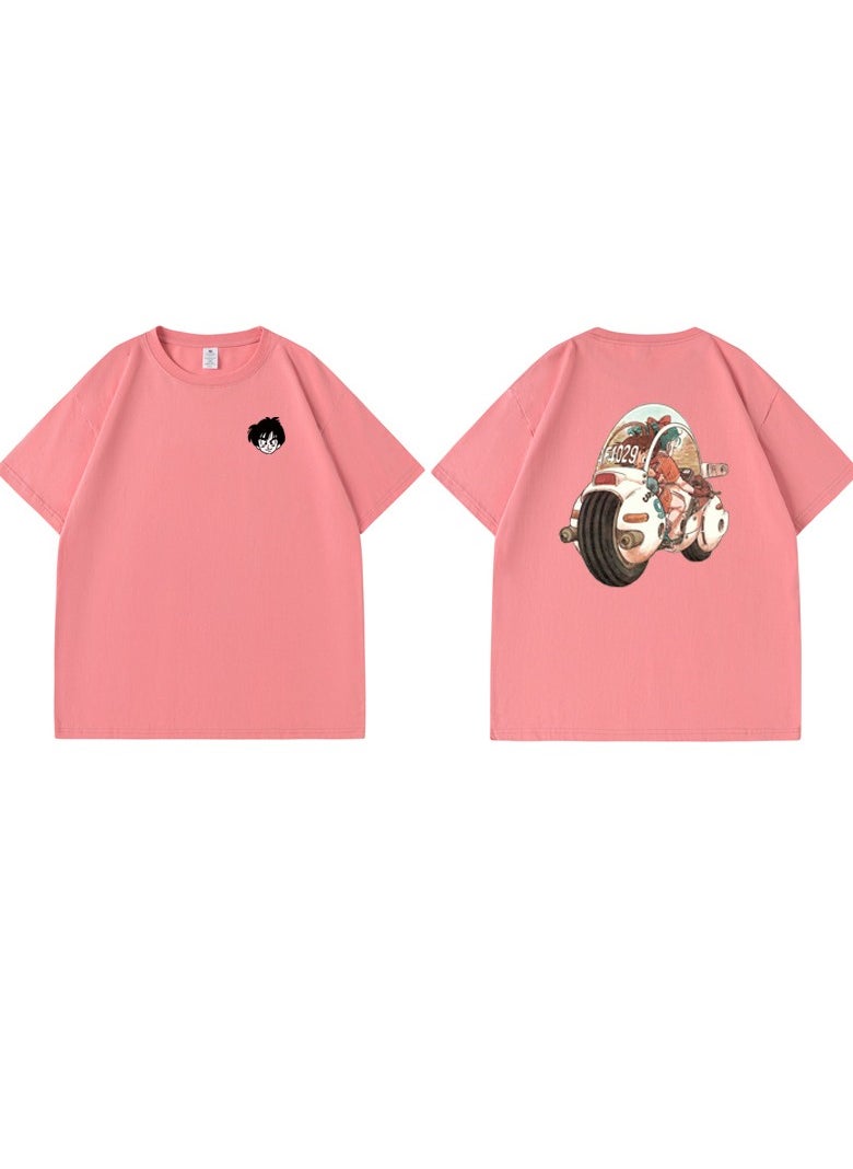 Summer Dragon Ball Casual Loose Pure Cotton Round Neck T-shirt