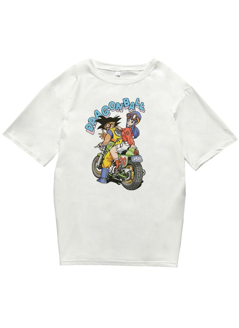 Dragon Ball Wukong Printed Casual Round Neck Short Sleeve