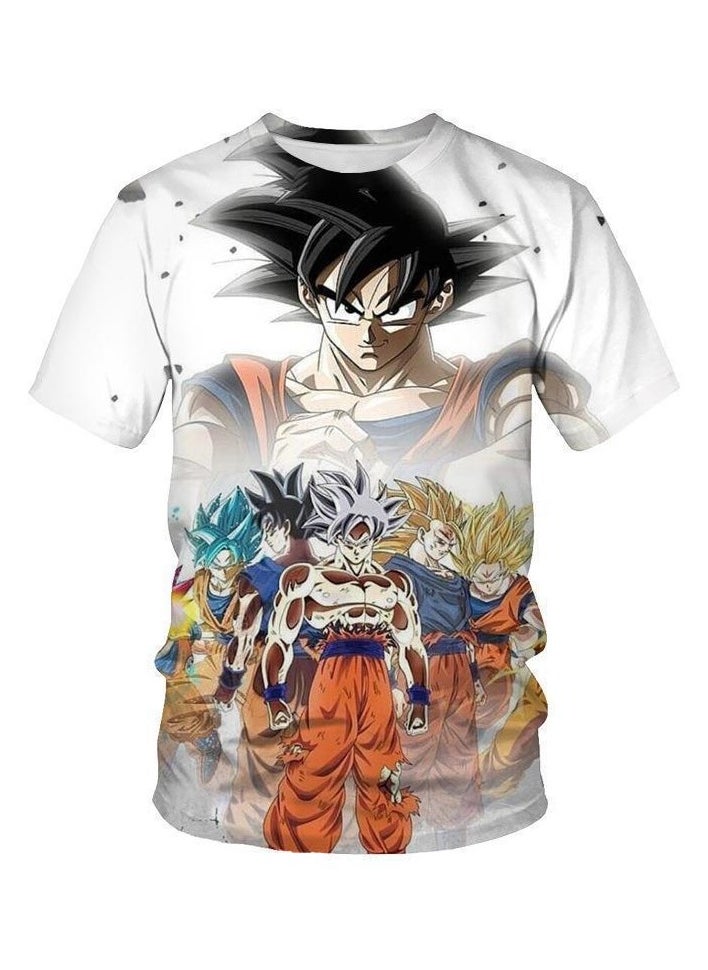 New Fashion Dragon Ball Printed Casual Loose T-shirt