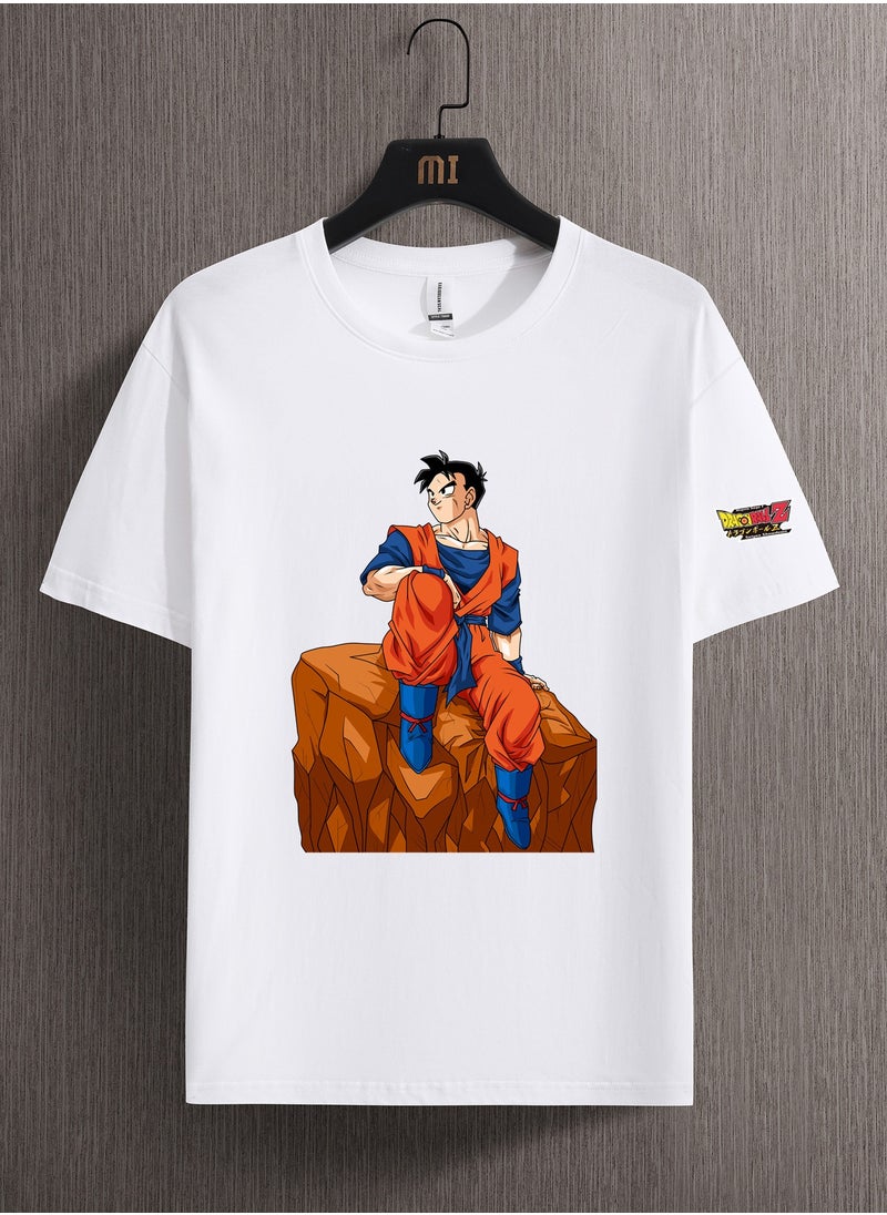 Dragon Ball Sun Wukong Summer Dress Casual Loose Round Neck Short Sleeve