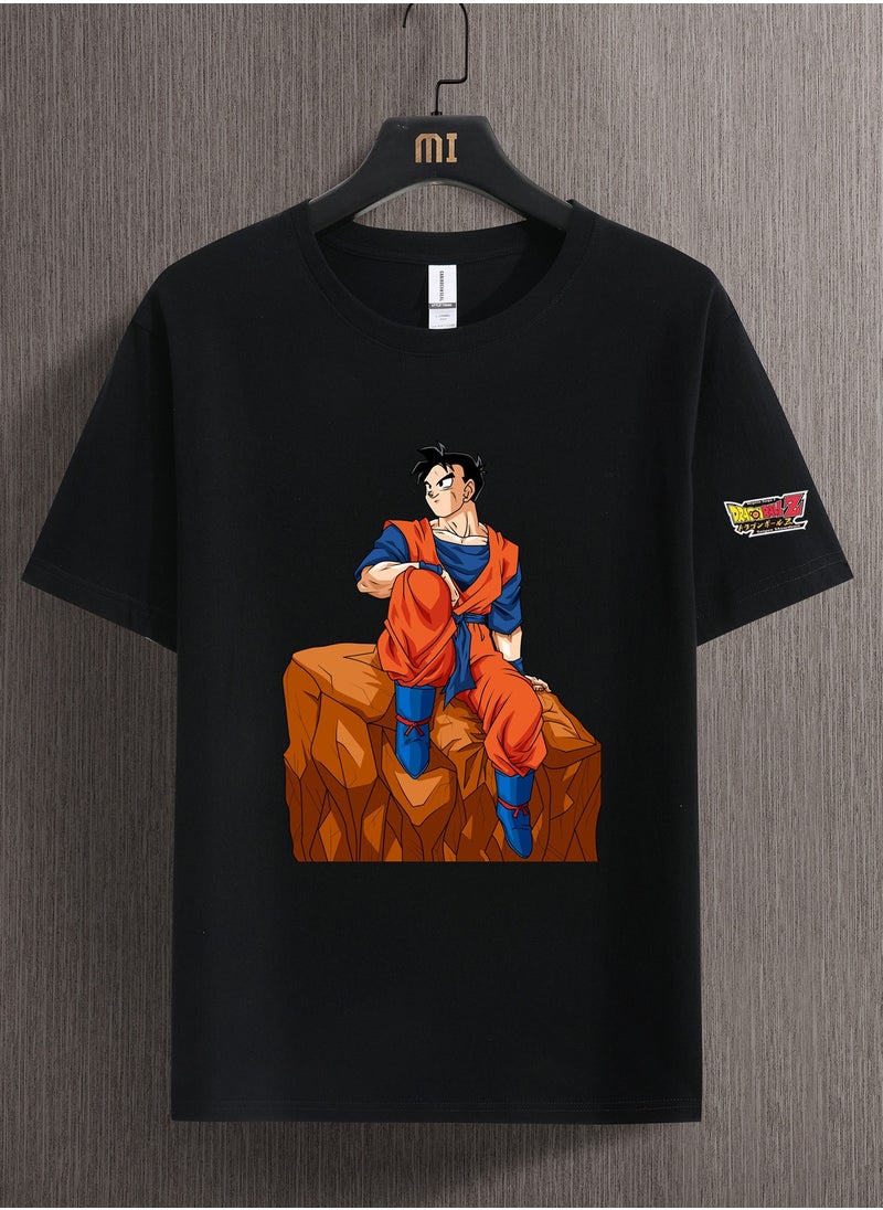 Dragon Ball Sun Wukong Summer Dress Casual Loose Round Neck Short Sleeve