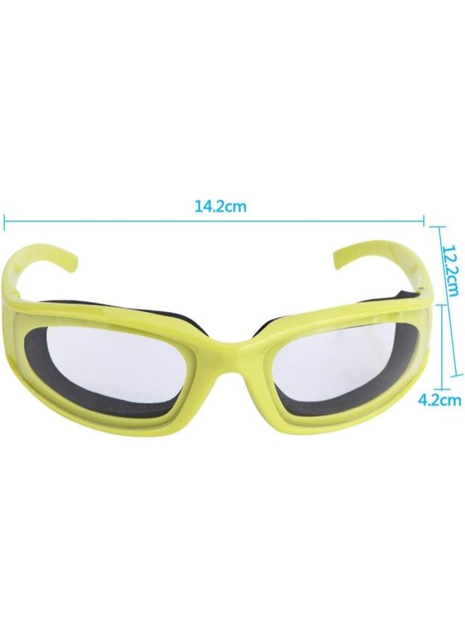 Kitchen Goggles, Anti-Spicy Onion Cutting Goggles Protective Glasses Eye Protector Kitchen Gadget BBQ Glasses Grilling Goggles, Green