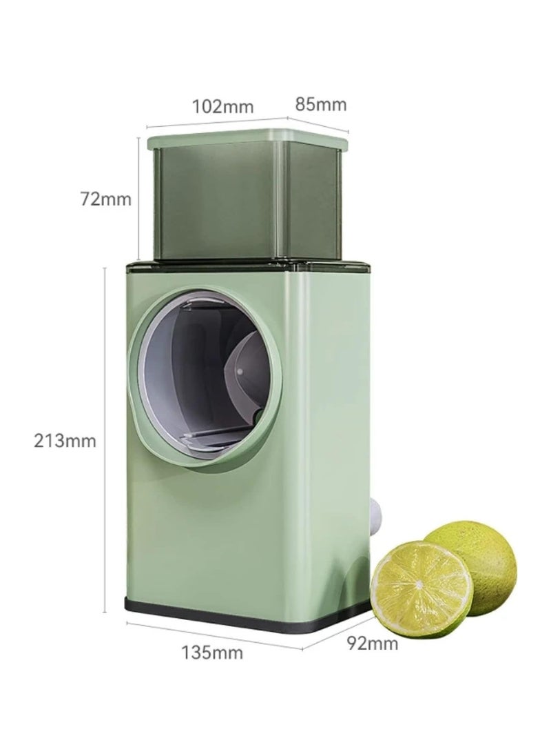 Rotary Cheese Grater 3 In 1 Manual Vegetable Slicer Kitchen Appliances Tools Potato Chopper Rotary Grater Veggie Chopper Peeler Maker Machin