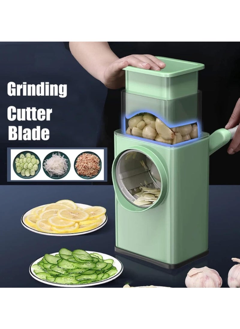 Rotary Cheese Grater 3 In 1 Manual Vegetable Slicer Kitchen Appliances Tools Potato Chopper Rotary Grater Veggie Chopper Peeler Maker Machin
