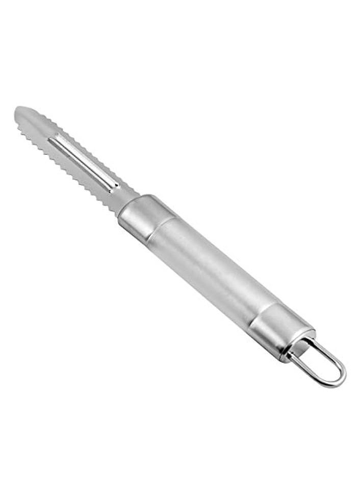 Professional Stainless Steel Peeler Lancashire Peeler PeRFect For Peeling Vegetables & Fruits Fish Peeler, Ergonomic Handle