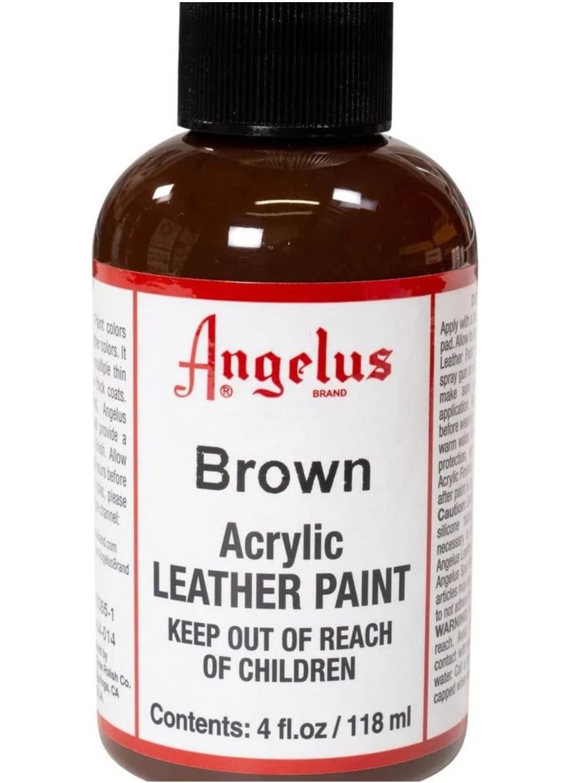 Angelus Acrylic Leather Paint Brown 4oz