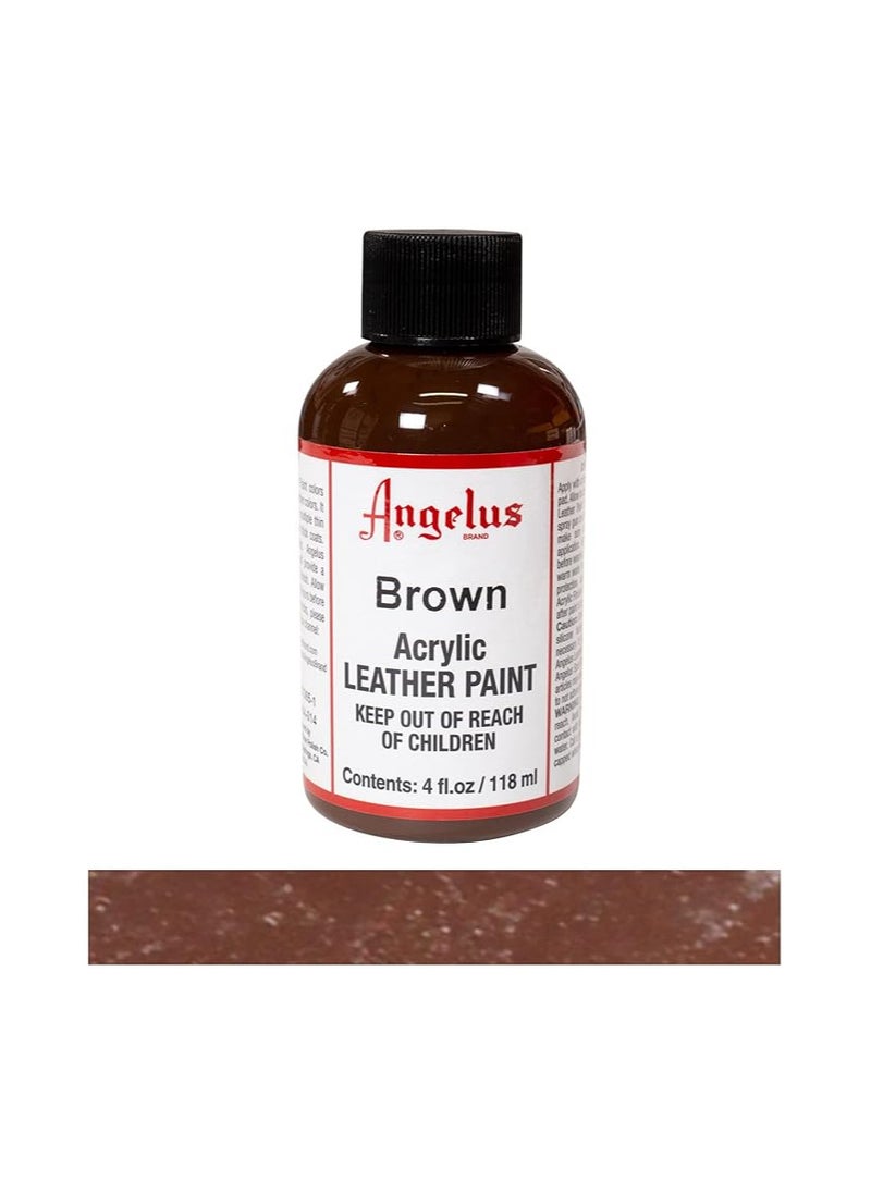 Angelus Acrylic Leather Paint Brown 4oz