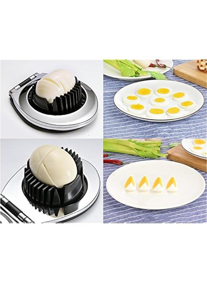 Hard Boiled Egg Slicer 3-in-1 Egg Cutter