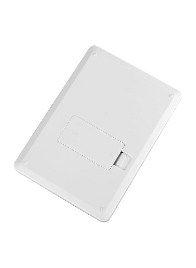 Digital Kitchen Scale White 15.2x12.4x2.8centimeter