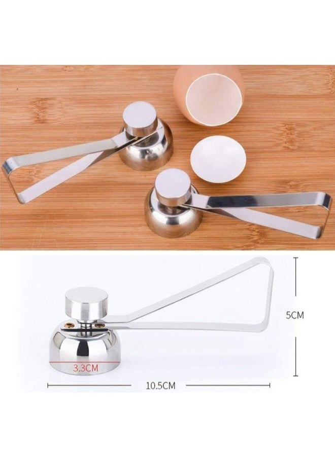 PULABO Egg Topper Eggshell Cutter Stainless Steel Egg Cracker Opener Remover Strong and durable popular