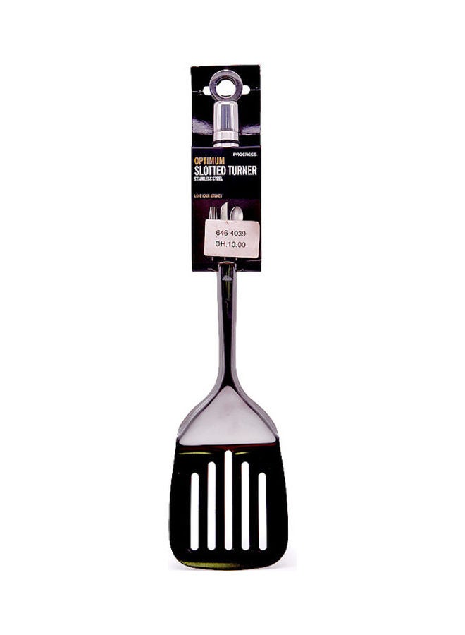 Multipurpose Slotted Turner Silver/Black 39 x 8 x 3.5cm