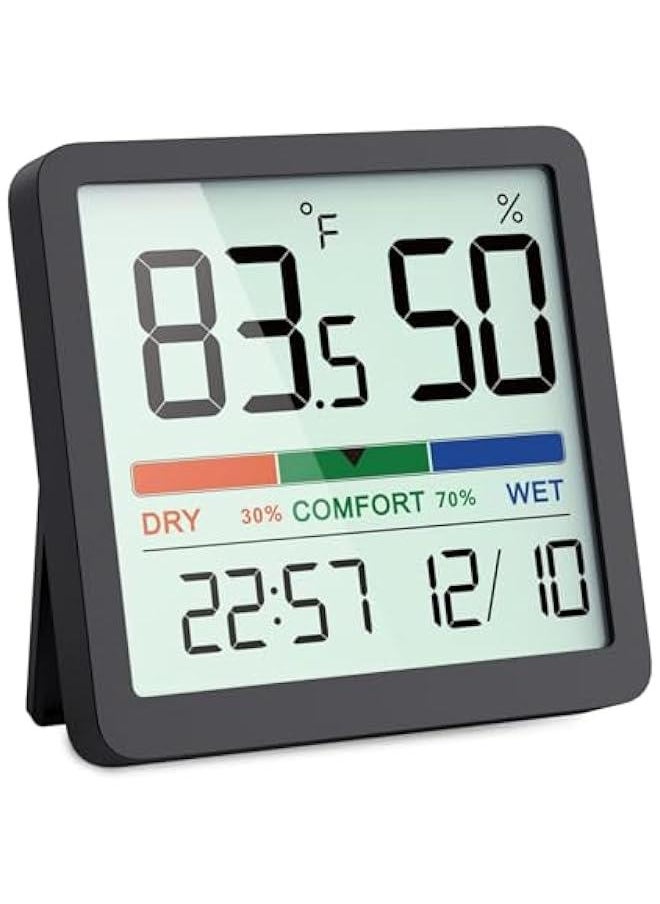 Humidity Gauge Indoor Thermometer - Digital Indoor Humidity Sensor Room Thermometer with Temperature Humidity Monitor, Accurate Hygrometer Temp Meter for Home Greenhouse Wine Cellar