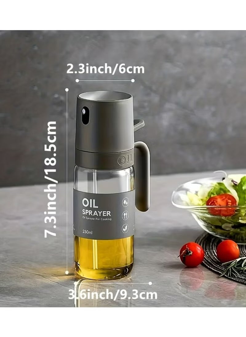 Oil Sprayer For Cooking, 8.5oz Glass Oil Spray Bottle, Oil Mister, Cooking Oil Sprayer, Olive Oil Sprayer, Oil Dispenser For Air Fryer, For Salad Making, Barbecue