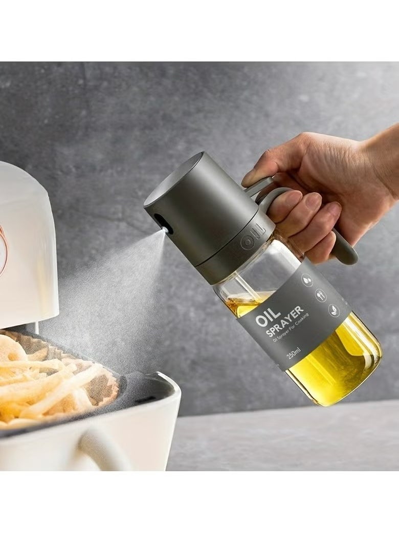 Oil Sprayer For Cooking, 8.5oz Glass Oil Spray Bottle, Oil Mister, Cooking Oil Sprayer, Olive Oil Sprayer, Oil Dispenser For Air Fryer, For Salad Making, Barbecue