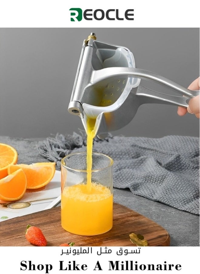 Kitchen Lemon Squeezer with Premium Quality Lemon Juicer Stainless Steel Hand Press Citrus Juicer Large Manual Citrus Press Juicer and Lime Squeezer Stainless Steel