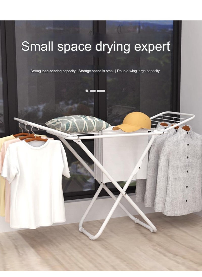 Floor-Standing Indoor Clothes Rying Rack