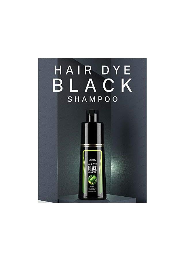 250ml Natural Black Hair Shampoo Hair Coloring Grey Hair Reducing Shampoo Hair Dye Hair Coloring Shampoo Hair Darkening Shampoo for Men and Women(250mL)