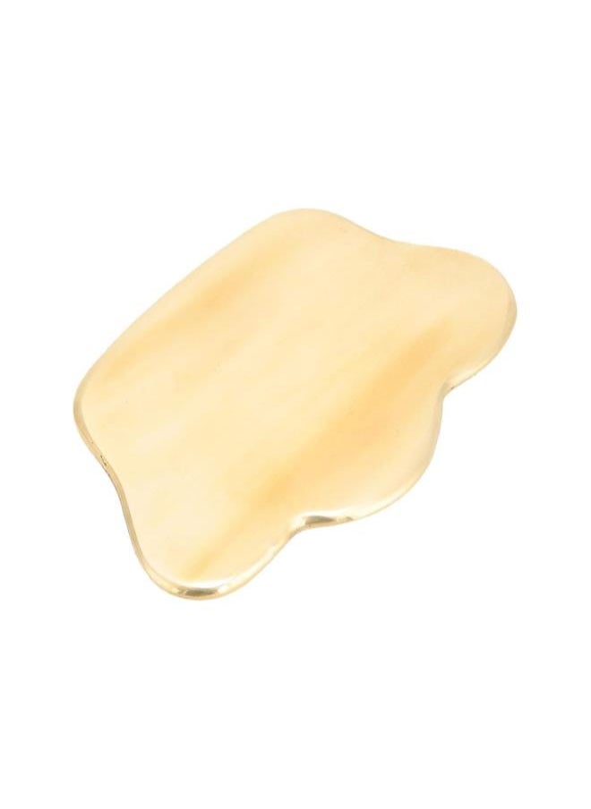 Acupuncture Scraper, Brass Gua Sha Board Body SPA Massage Tool Therapy Trigger Point Treatment Scape Plate Health Care for Facial Back Skincare