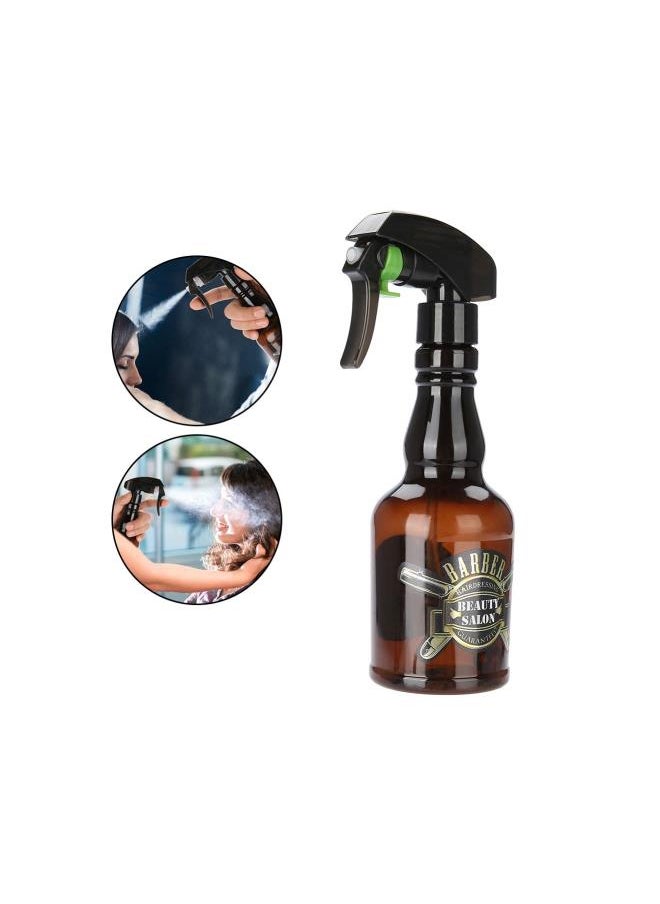 500ml Spray Bottle Atomizer Water Spray Bottle, Barber Tools Watering Can Flower Sprayer, For Plants Barber Kitchen Baking(brown)