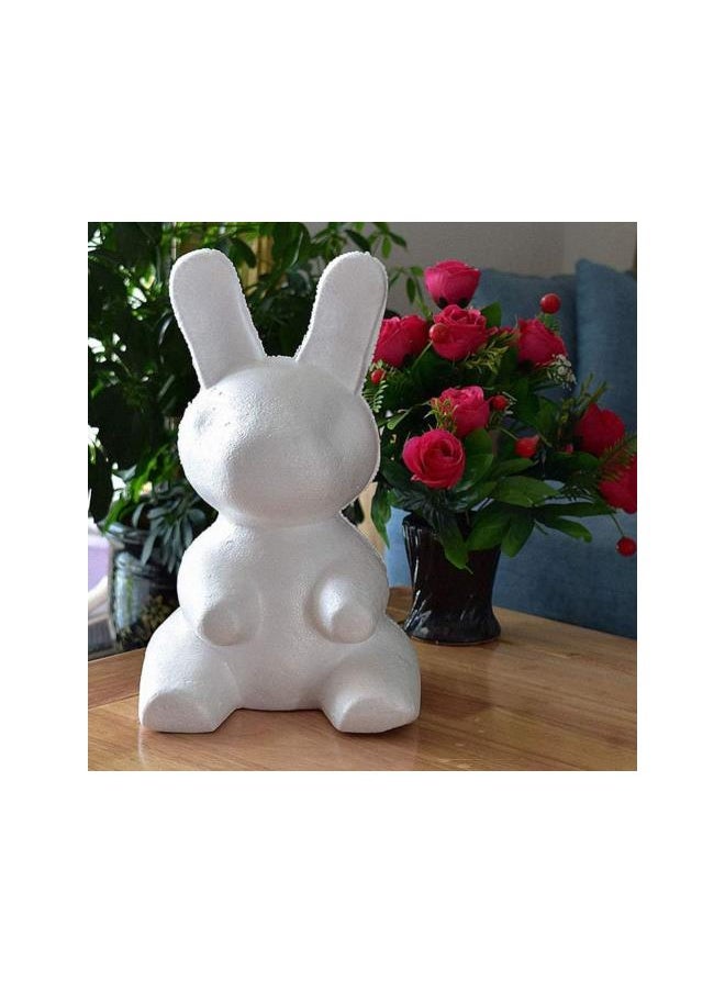 silvercnc DIY Foam Bear Mold Polystyrene Styrofoam Modelling Rabbit Bunny Mould Polystyrene Ball Shapes for Easter Art Crafts Supply Flower Arrangements 40CM 2pcs